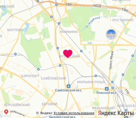 На карте