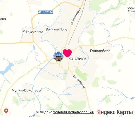 На карте