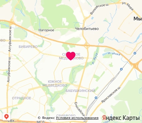 На карте