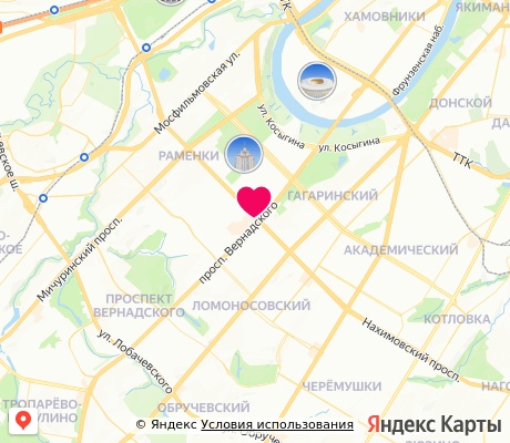 На карте