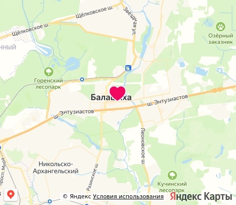 На карте