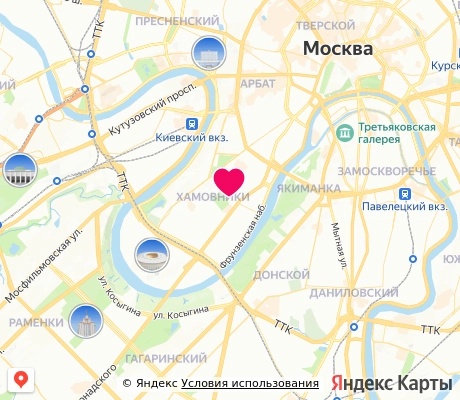 На карте