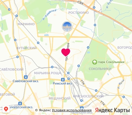 На карте