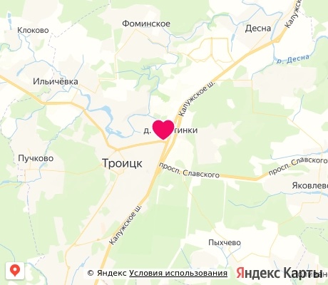 На карте