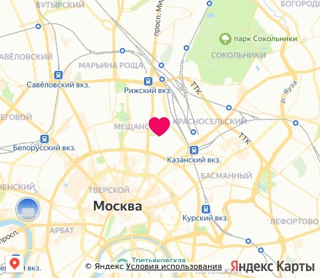 На карте