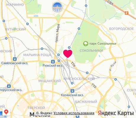 На карте