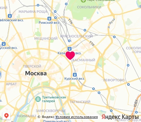 На карте