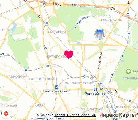 На карте