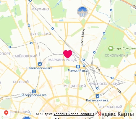 На карте