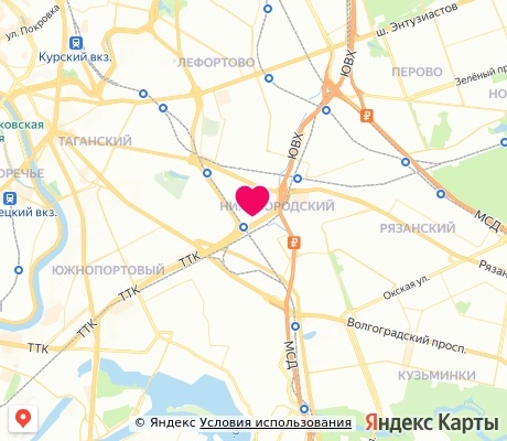На карте