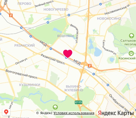 На карте