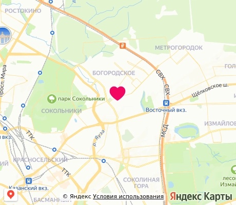 На карте