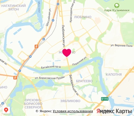 На карте