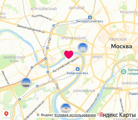 На карте