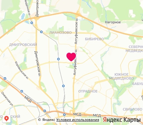 На карте