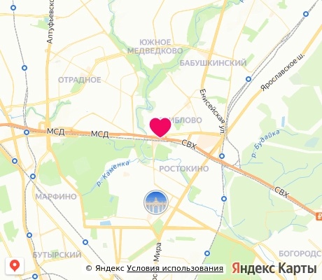 На карте