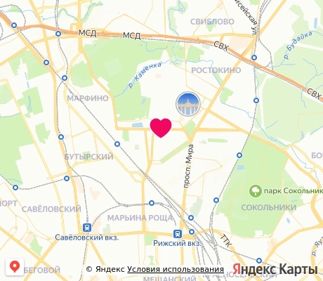 На карте
