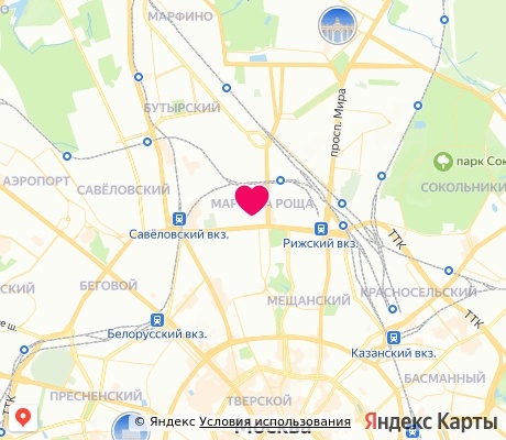 На карте
