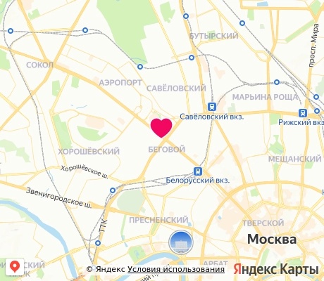 На карте