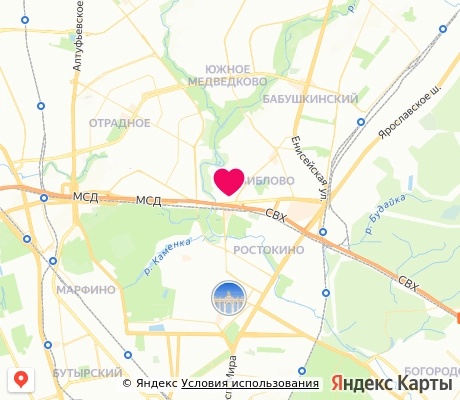 На карте