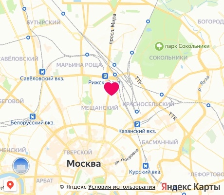 На карте