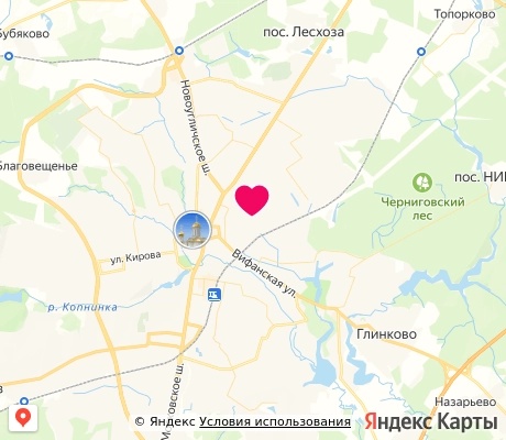 На карте