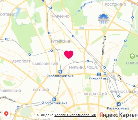 На карте