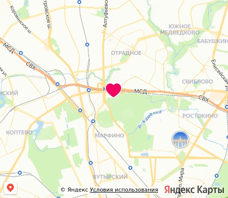На карте