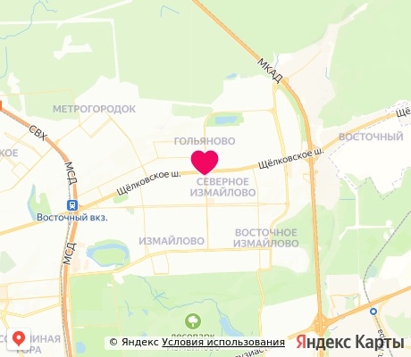 На карте