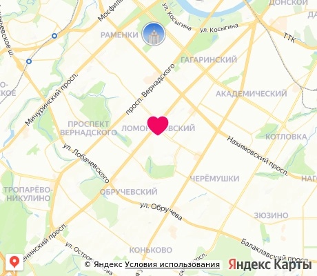 На карте