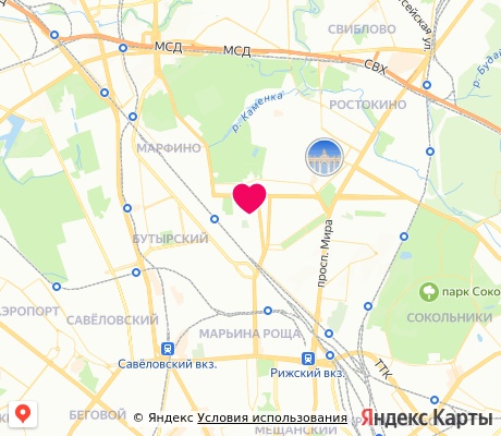 На карте