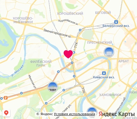 На карте