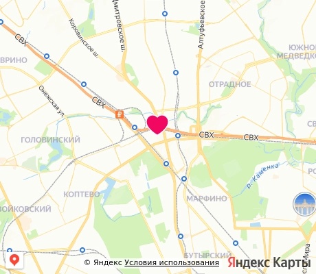 На карте