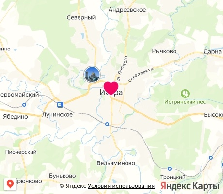 На карте