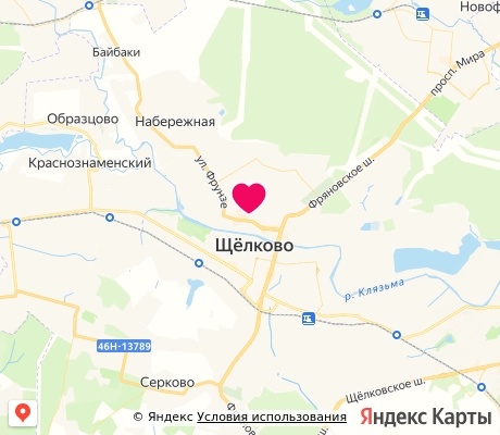 На карте