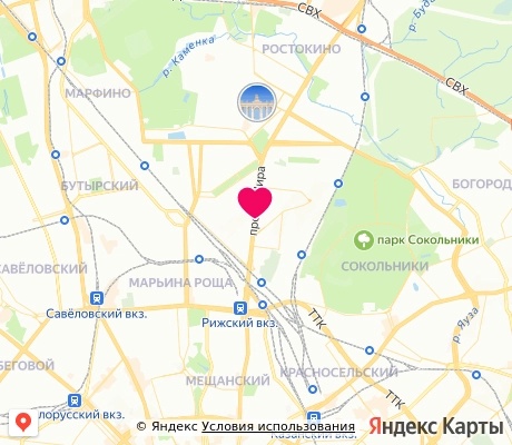 На карте