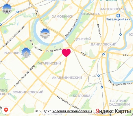 На карте