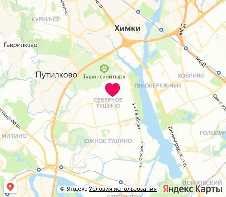 На карте