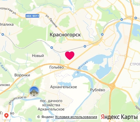На карте