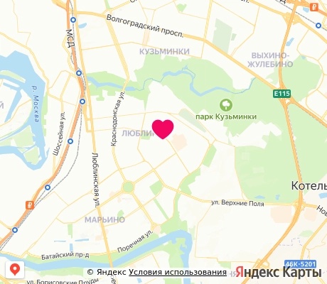 На карте