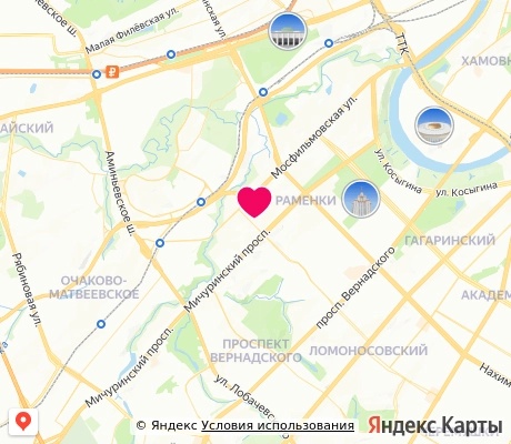 На карте