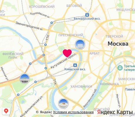 На карте