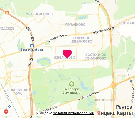 На карте