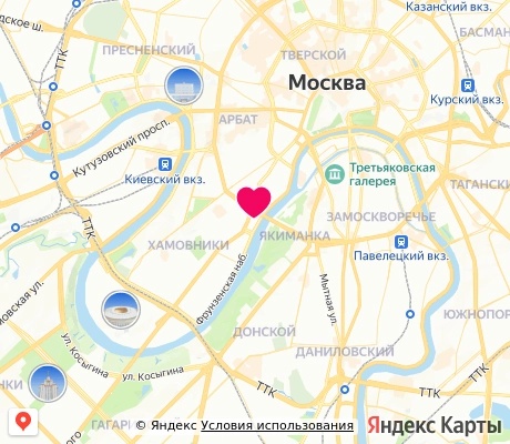 На карте