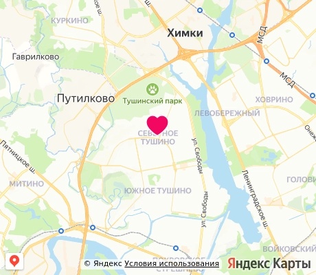 На карте