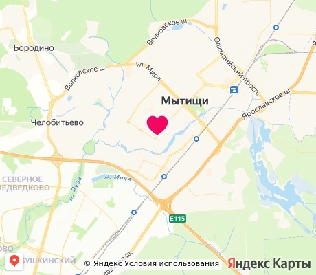 На карте