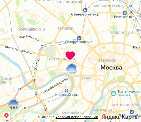 На карте