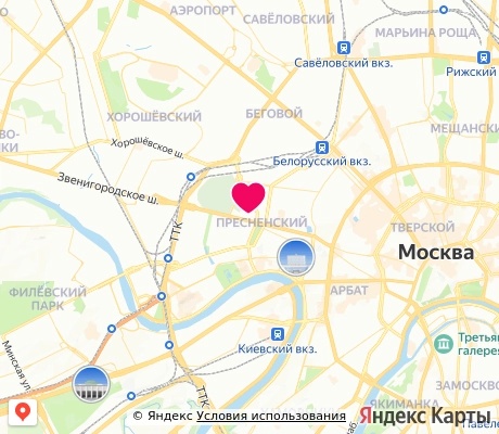 На карте