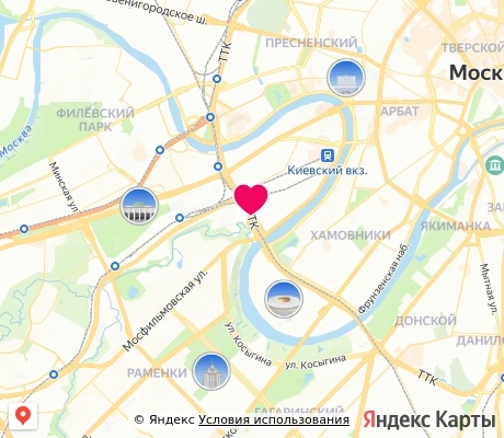 На карте