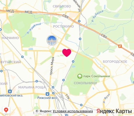 На карте